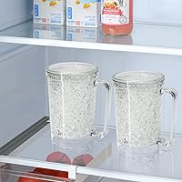 Vista 7 de Auhafaly Taza congeladora de doble pared, taza de hielo aislada con gel de 16 oz/15.2 fl oz (juego de 2)