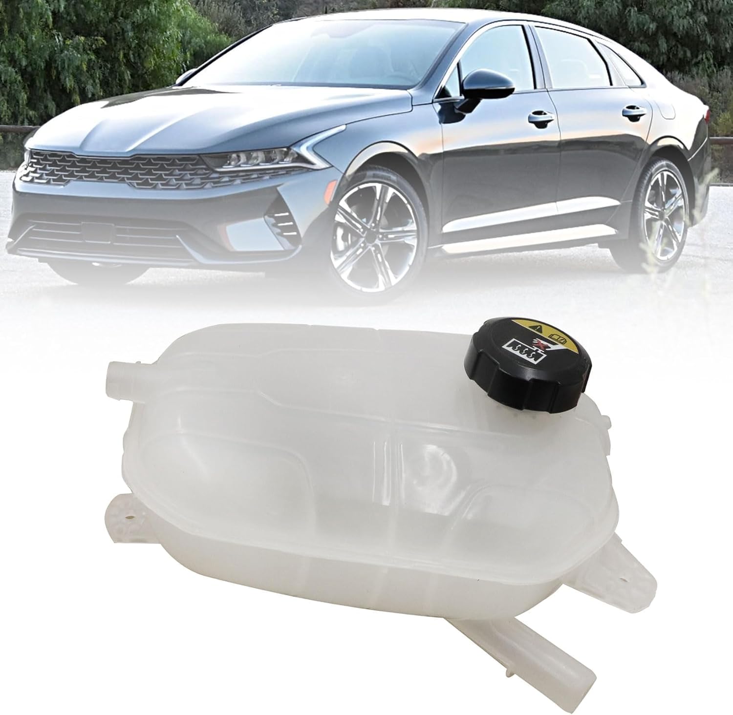 Priprilod Coolant Radiator Reservoir Tank Compatible With Hyundai Sonata 2020-2023 Compatible With Kia K5 2021-2023# 25430-L1500 25430L1500