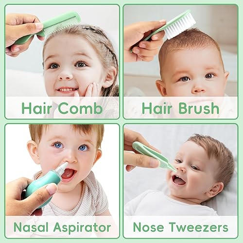 Miniatura 5 de Kit de cuidado de la salud y aseo del bebé para niños recién nacidos, kit de cuidado de bebé de seguridad mejorada, juego de cuidado de la salud del