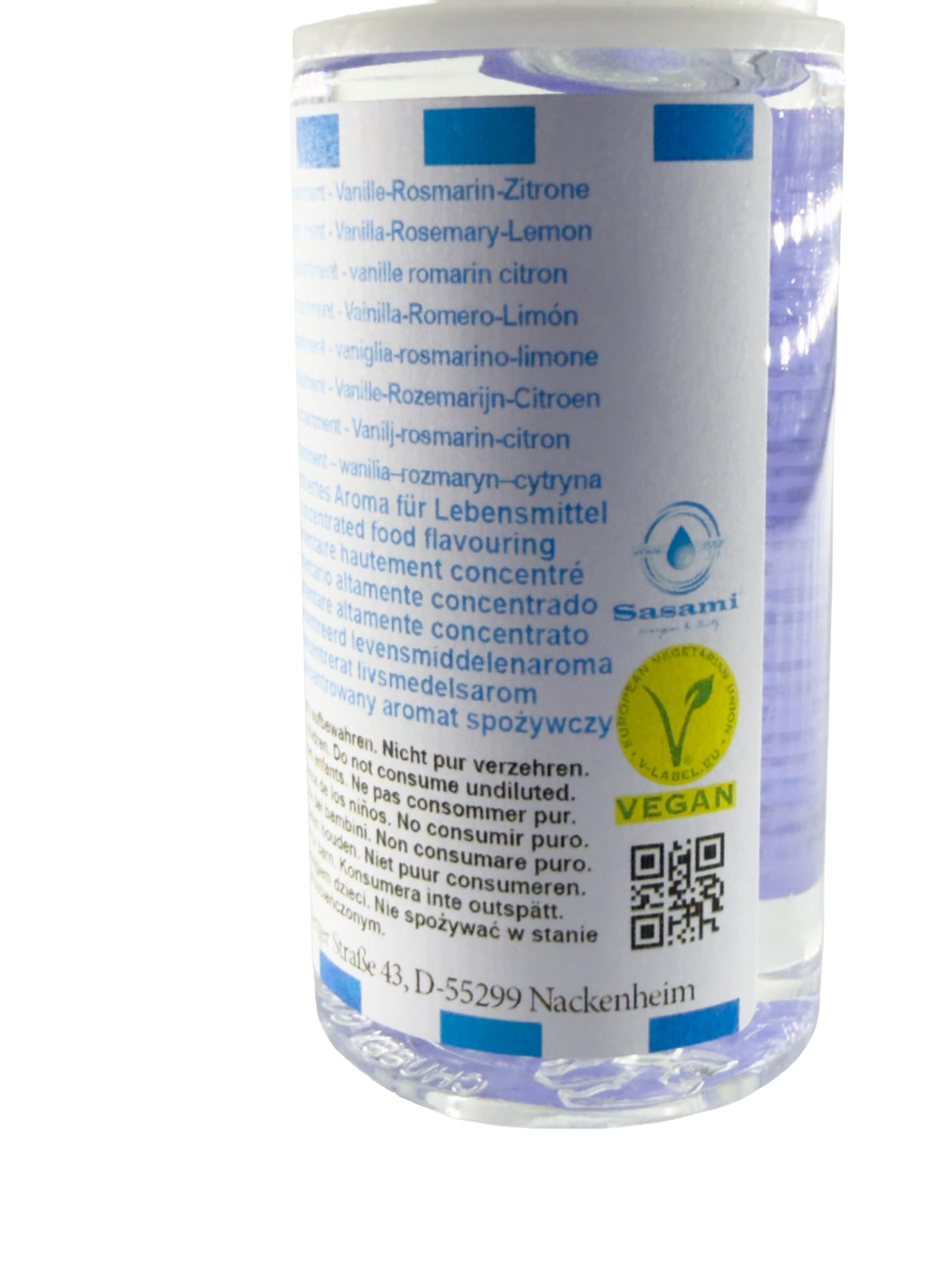 Vanilla Enchantment - Vanille-Rosmarin-Zitrone Aroma Konzentrat - Vegan - Sasami - 100ml