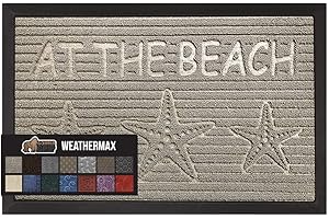 Gorilla Grip 100% Waterproof All-Season Beachy Door Mat
