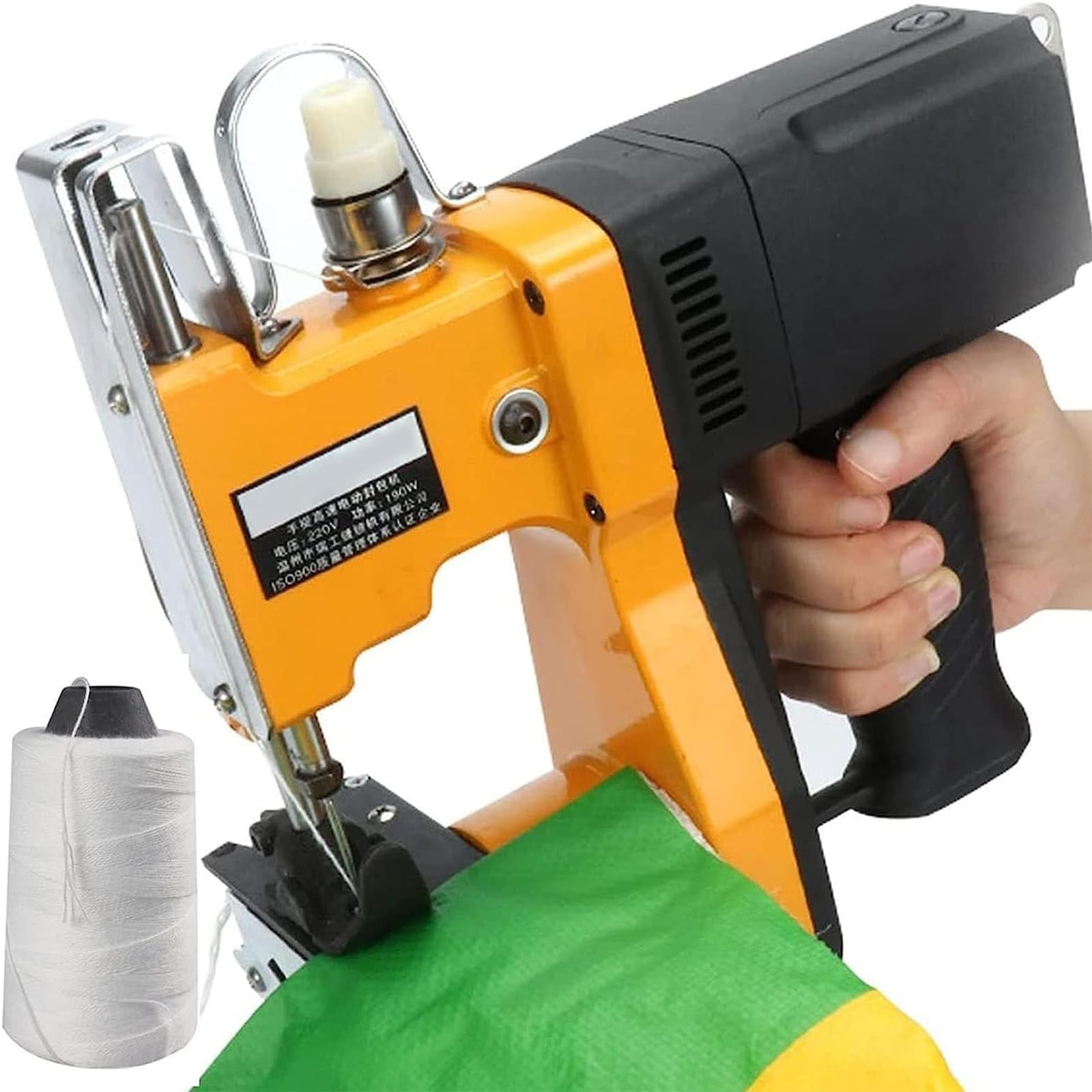 IUokLU Electric Bag Sewing Machine, Cordless Bag Closing Stitcher For Snakeskin Paper Bags, Portable High-Speed Bag Closer For Woven Bag Stitching And Packing Sealing