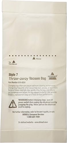 Miniatura 2 de Bissell Homecare International 32120 bolsas para aspiradora, estilo 7, 3 paquetes., Blanco, 6