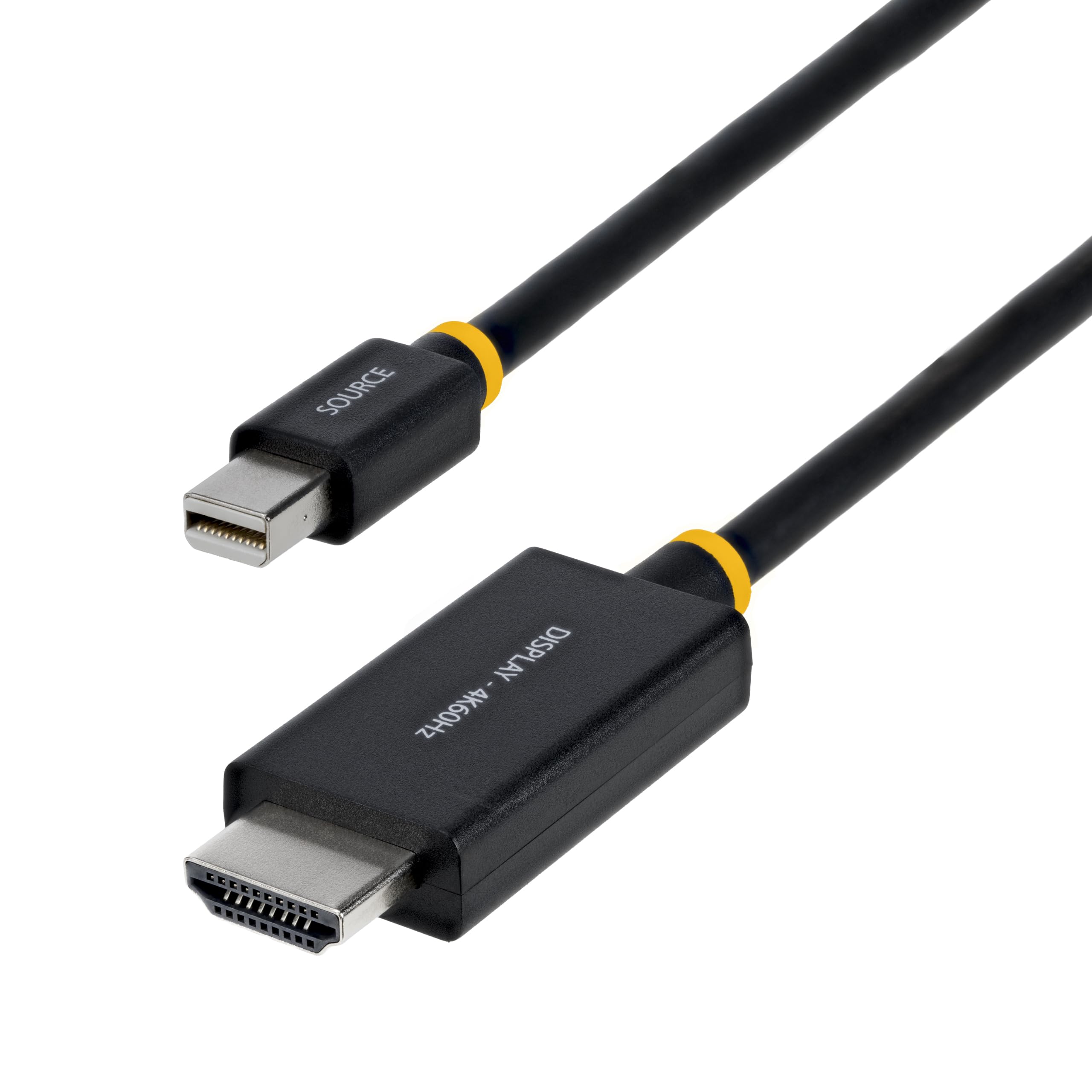 StarTech Câble Adaptateur Mini DisplayPort vers HDMI 2m, 4K 60Hz, HBR3, HDCP 2.3, DPCP, MDP vers HDMI 2.0, Convertisseur Vidéo Actif
