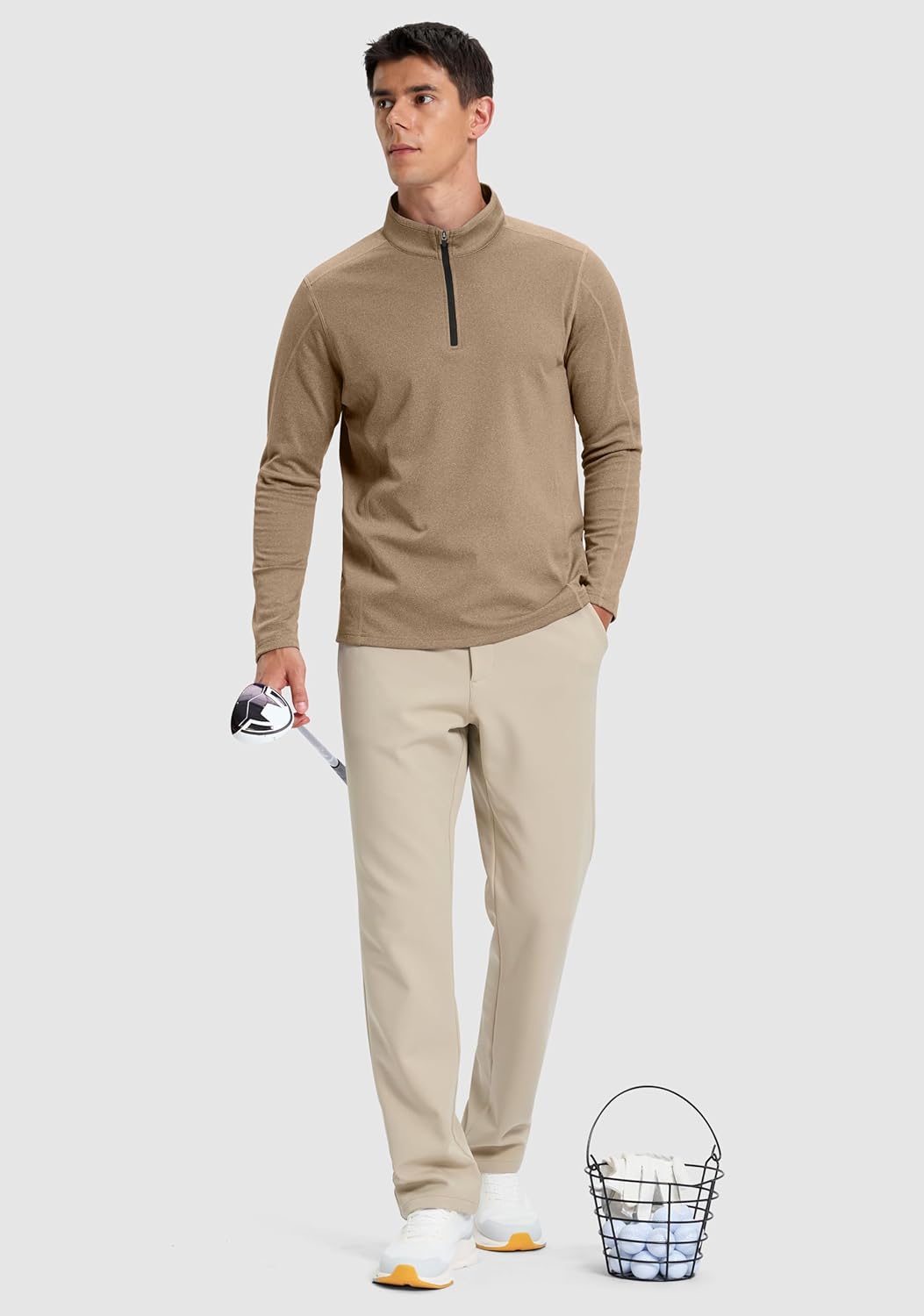 G Gradual Quarter Zip Pullover for Men Fleece Lined Sweatshirt Long Sleeve Winter Golf Shirt Mock Neck Polo Running Sweater - Image 6