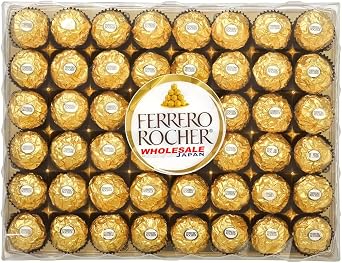 Ferrero Rocher T-48 Chocolate, 48 Tablets x 1 Box, Large Capacity, Christmas, Roché, Made in Canada
