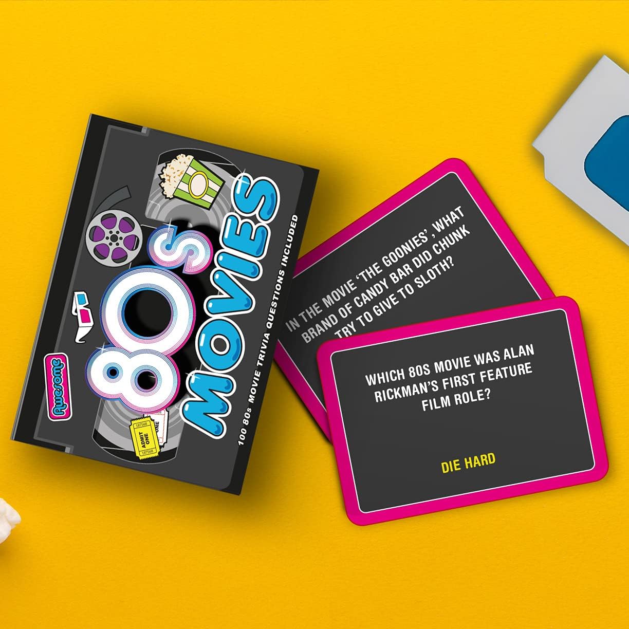 Awesome 80s Movie Trivia 100 Cards Questions Game