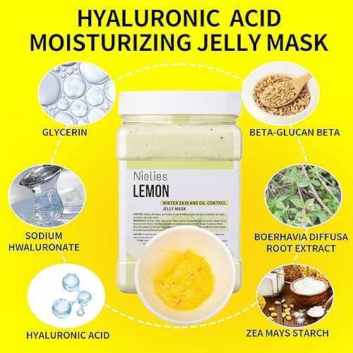 Miniatura 6 de Nielies Mascarilla de gelatina de lavanda y limón cuidado facial de la piel juego de mascarillas de gelatina para exfoliación facial máscara facial