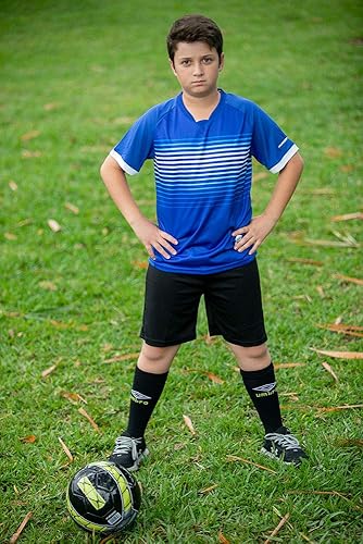 Miniatura 6 de Camiseta de fútbol para niños de primera calidad, uniforme de entrenamiento de equipo deportivo edades de 6 a 12 años camisas deportivas y