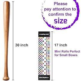 MAYPLUSS Birthday Wrapping Paper, 3 Rolls Iridescent Happy Birthday Gift Wrap Paper Featuring Polka Dots Stripes Printed Assortment - 17 inch x 120 inch Per Roll