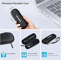 Vista 13 de Norwii N76 Clicker recargable de presentación con puntero, control remoto de presentación de largo alcance, presentador inalámbrico