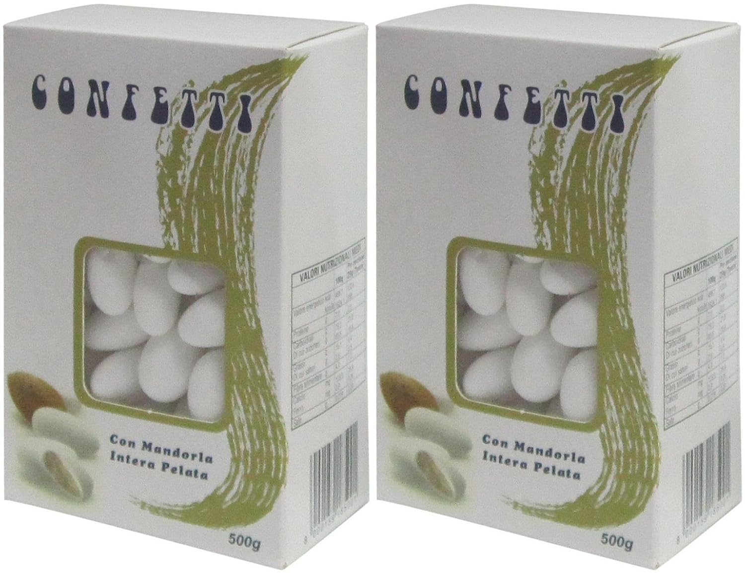 Confetti Almond Dragees * 17.6 Ounce (500gr) Packages
