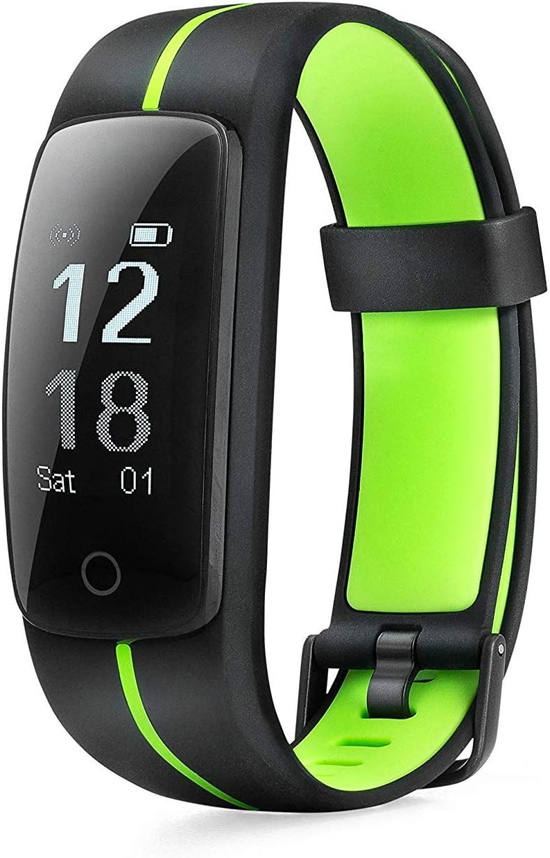 MICROTELLA Fitness Tracker, Smart Activity Watch with Heart Rate Monitor, Waterproof Smart Band with Step Counter, Calorie Counter, GPS Fitness Tracker, Pedometer Watch for Kids Women and Men