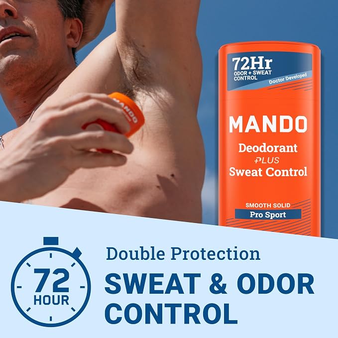 Mando Antitranspirante Desodorante Control de Sudor y Olor Hombre Extra Fuerte Stick 2 Paq miniatura 2