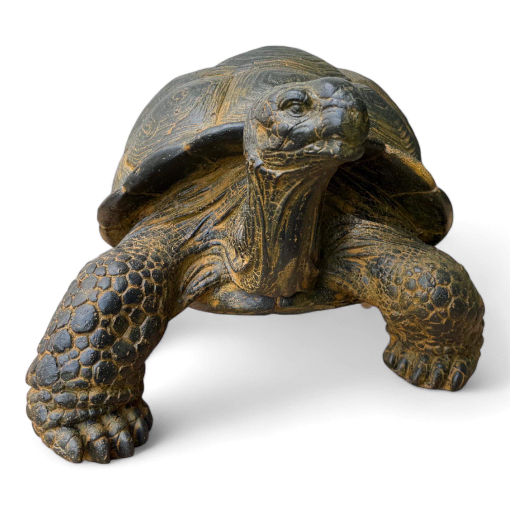 Stein Schildkröten – Pool, Garten, Terrasse - Langlebig und Wetterbeständig – Gelblich aus Glasfaserbeton – 32, 47 und 65 cm (Groß)