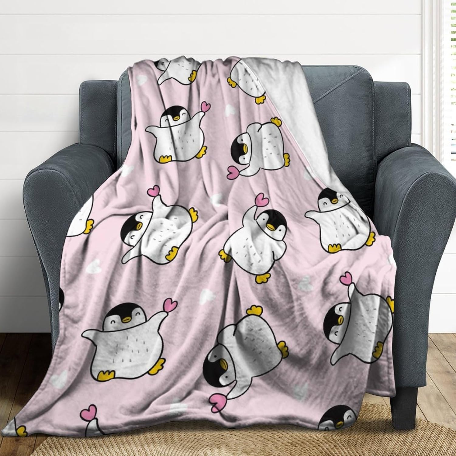 Fleece Blanket Twin Size Blanket Throw Soft Flannel Blanket