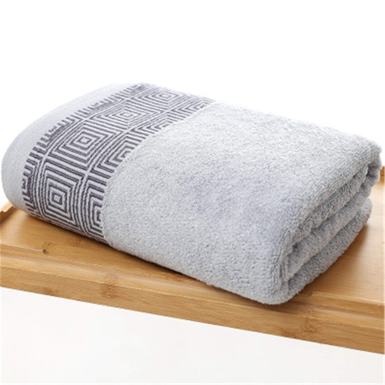 Serviette microfibre douce bambou absorbante drap de bain gris