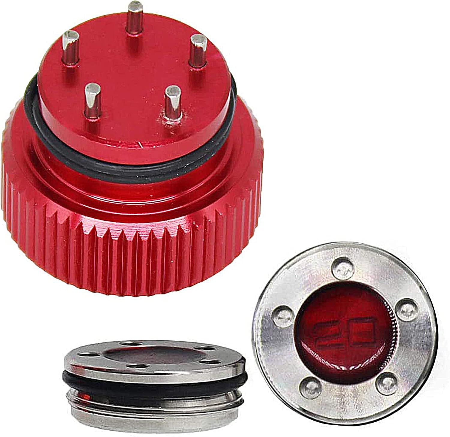 Golf Weights 2pc x Red Weight+Red Round Wrench Replacement for Titleist Scotty Clubs Head (5g/10g/15g/20g/25g/30g/35g/40g/45g)