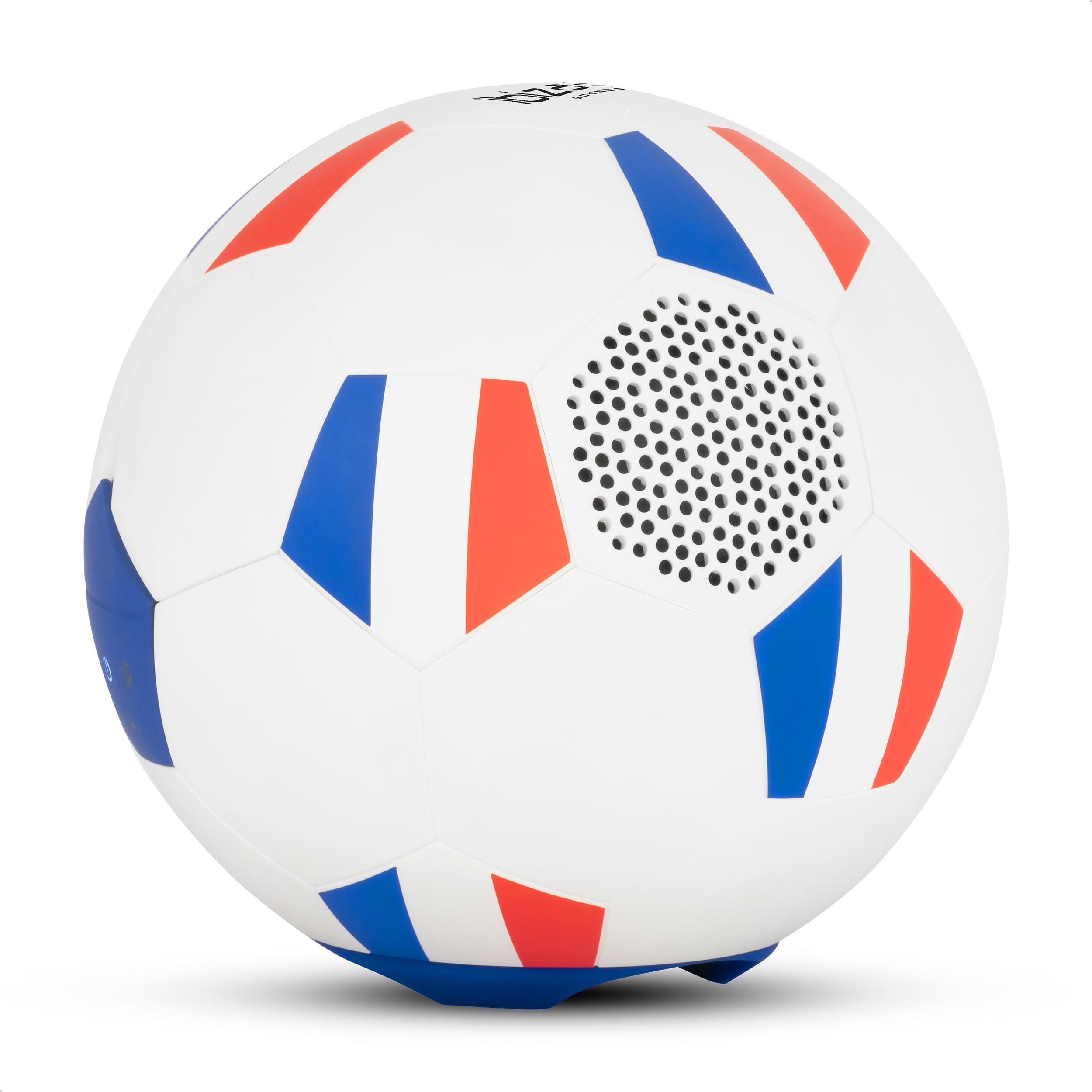 Ibiza - FOOTBALL-SOUND - Baffle, enceinte puissant sur batterie rechargeable - Bluetooth, Micro-SD - TWS - Forme de balle de football aux couleurs de la France - JO, Coupe du monde, foot