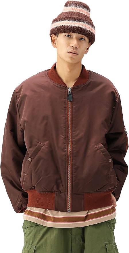 Amazon.co.jp: [ビームス] ブルゾン リラックスフィット MA-1 (撥水