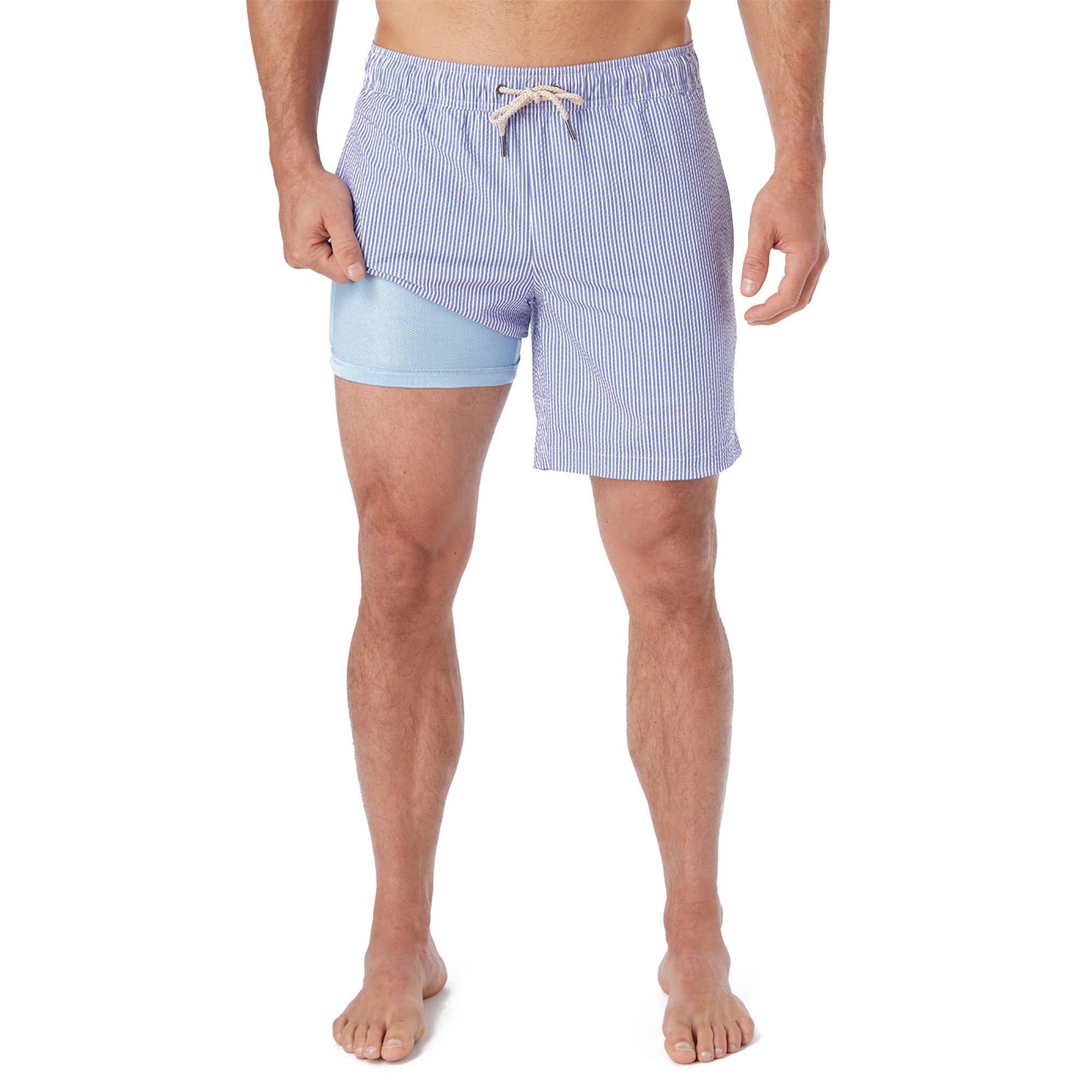 Fair Harbor Bayberry Trunk –– Men's Swim Suits with Liner, 7-inch Inseam –– Anti-Chafe Classic fit Swim Trunks