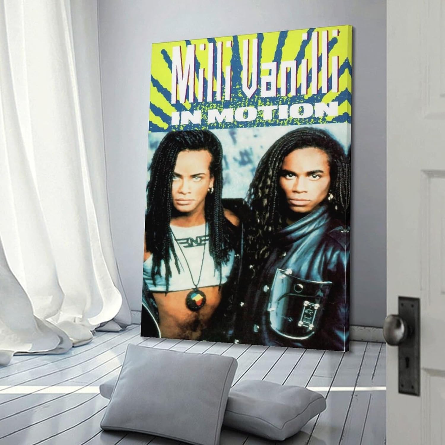 Milli Vanilli Posters Rapper Music Signed Limited Posters Album Cover Prints Posters Canvas Wall Art Room Aesthetic Posters Music Classroom Bedroom Wall Decor Art 24x36inch(60x90cm) Frame-style 4 71CPdk8SdAL. AC SL1500
