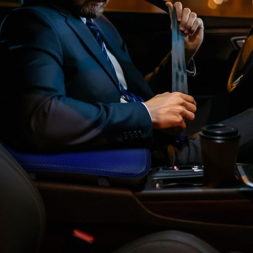 Miniatura 6 de Amiss Almohadilla para consola central de automóvil, funda universal impermeable para caja de asiento de reposabrazos de automóvil, accesorios