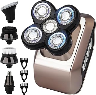 Men’s 5-in-1 Electric Head Shavers for Bald Men Wet and Dry, Head Shavers for Men, Head Razors for Bald Men, Balding Clippers for Men.