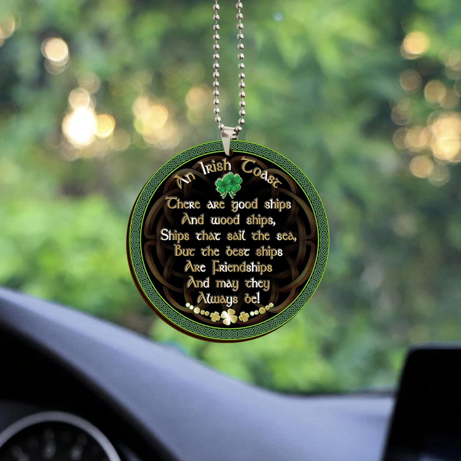 St. Patrick's Day Irish Pride Proud to Be Irish Wooden Ornament, Irish Blessing, Irish Cross, Lucky Leprechaun, Gifts for Irish Family Friends Colleagues (02) - Image 8