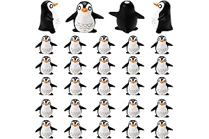 Stanes 25 Pcs Miniature Penguin Figurines for Winter Christmas Decoration