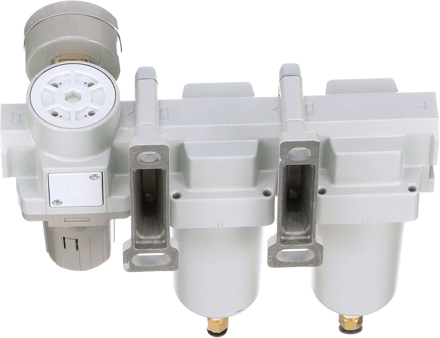 PneumaticPlus SAU430-N04DG-MEP Three Stage Air Drying System Particulate Air Filter, Coalescing Filter, Air Pressure Regulator Combo 1/2" NPT - Metal Bowl, Auto Drain, Bracket, Gauge - Image 7