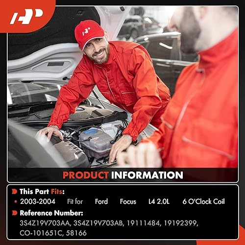 Miniatura 2 de A-Premium Compresor de aire acondicionado con embrague compatible con Ford Focus 2003-2004 2.0L, solo se adapta a SOHC