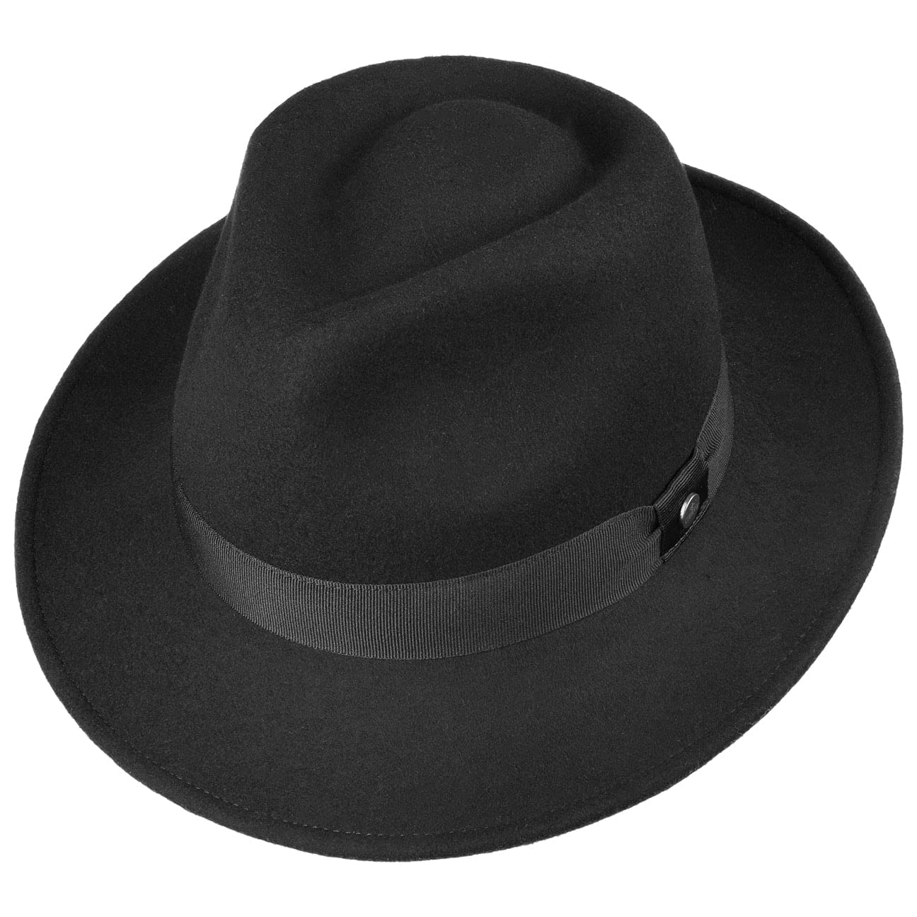 LIERYS Pate Fedora-Hut Bogart Wollfilz Damen und Herren Sommer Winter