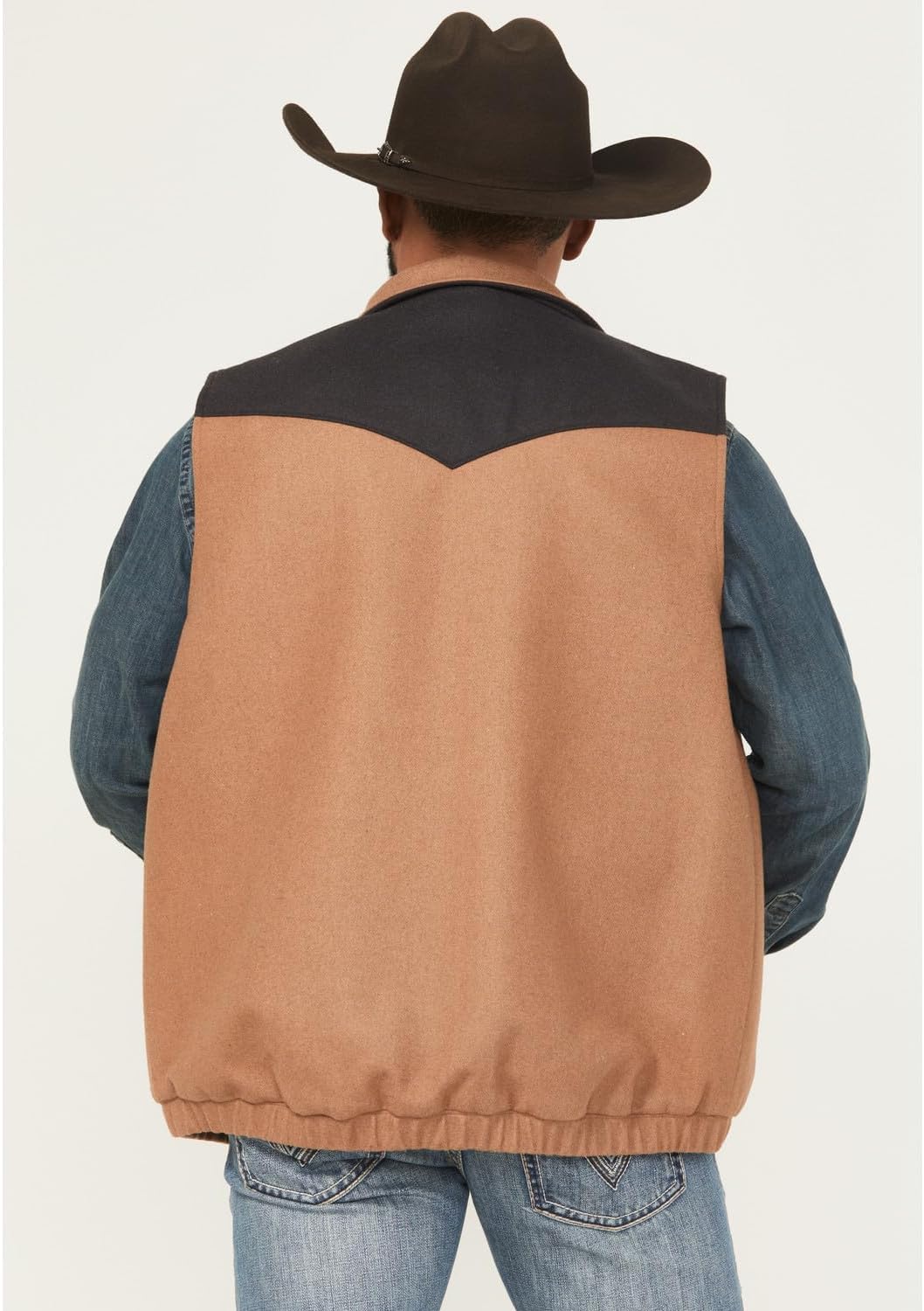 Cinch Men's Brown Wooly Conceal Carry Vest - Image 4