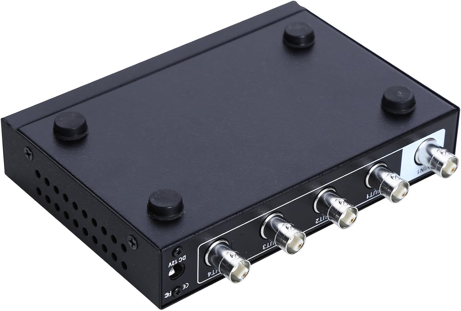 UHPPOTE BNC HD 1 in 4 Out Ports Video Splitter Security AHD CVI TVI Video Amplifier Distributor