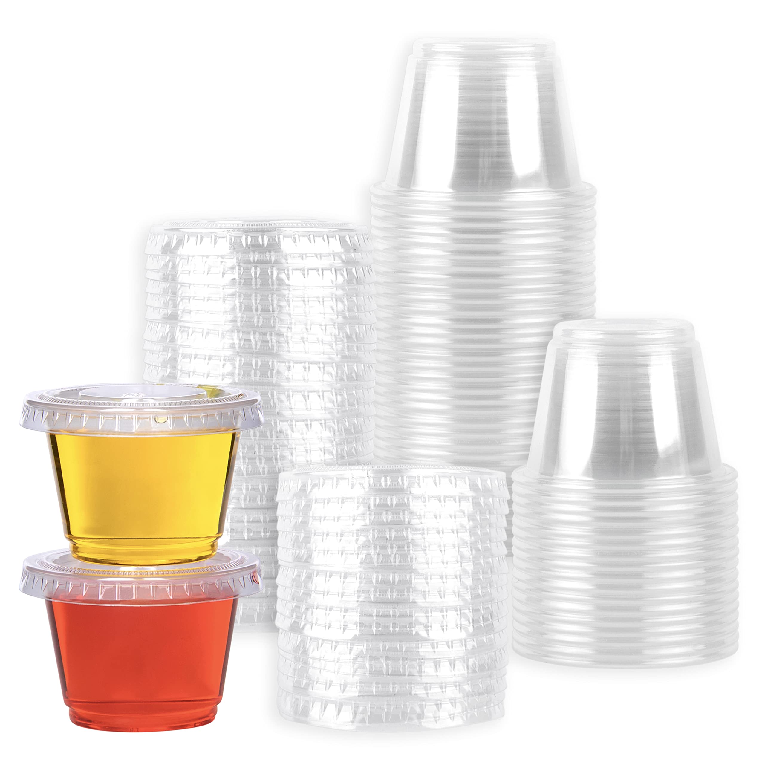 Buy Galashield [50 Sets 2.5 oz.] Jello Cups Condiment Containers with