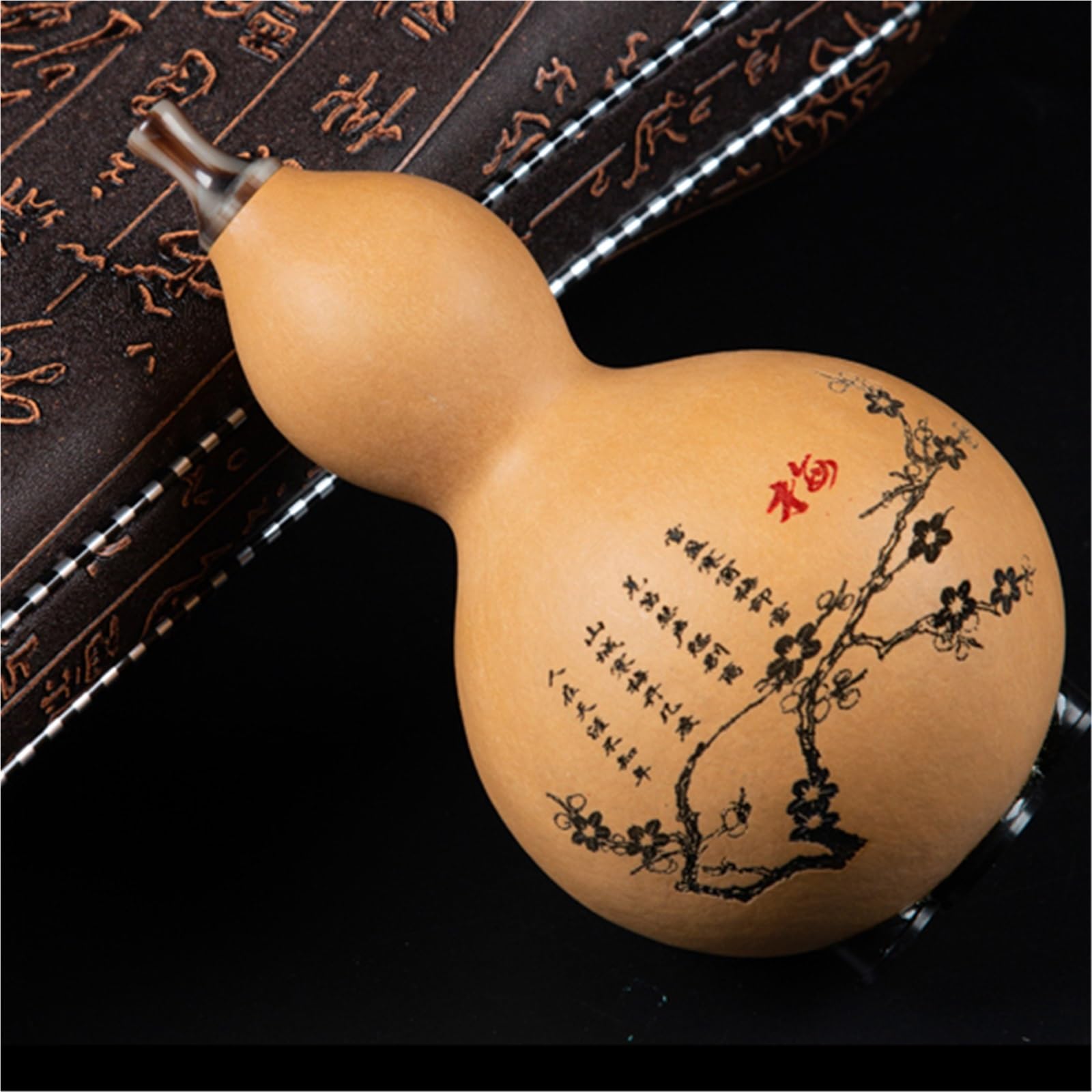 Hulusi Pour Les Débutants Bambou Doré Neuf Trous Sept Trous Adulte Débutant Examen Jouant Hulusi Instrument B Tune C Tune G Tune F Tune(9 holes,G)