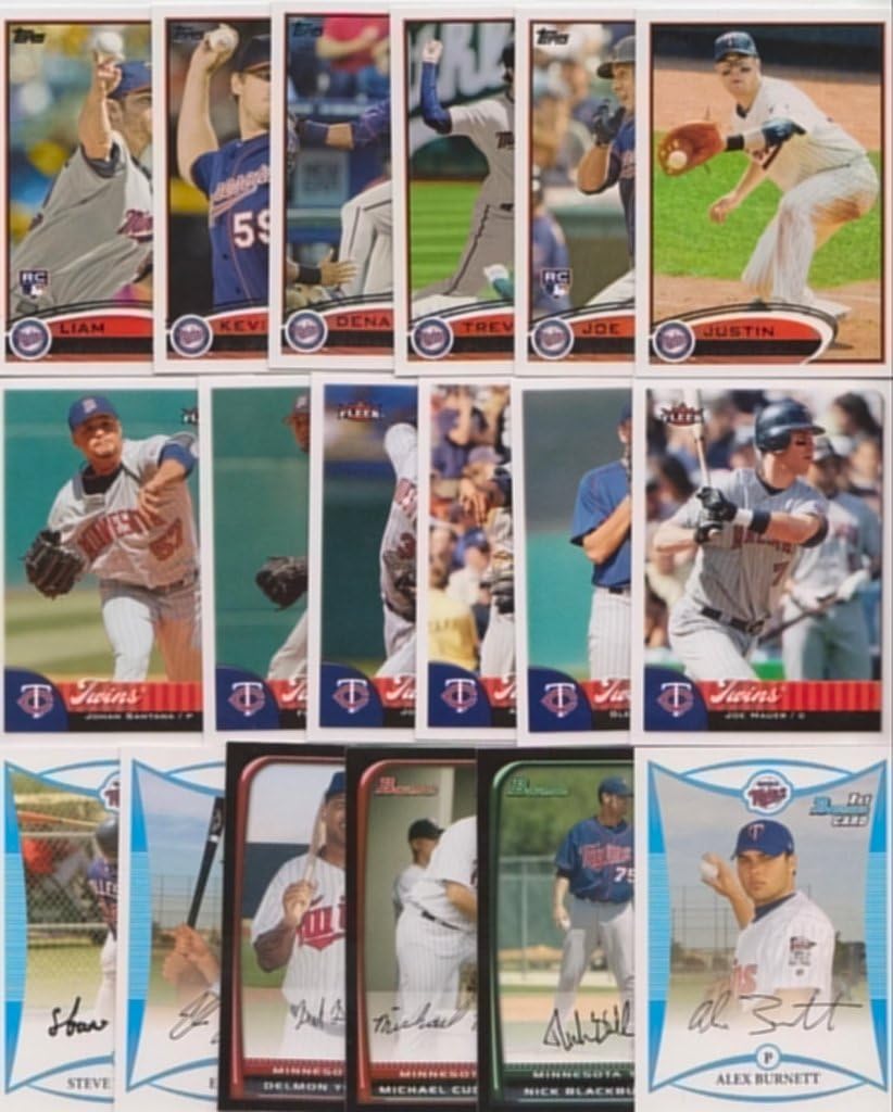 Minnesota Twins / 1000 Twins Baseball Cards - All Different with 2025 Topps! Includes Joe Mauer Minor League RC Card! Includes Topps, Bowman, Upper Deck and more!