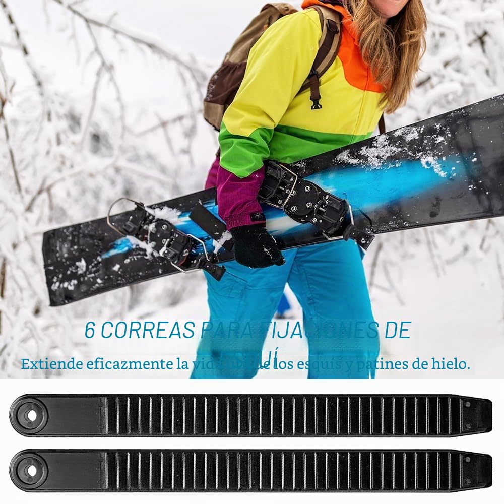 Correas de Tobillo para Snowboard 3 Pares de Repuesto Unión