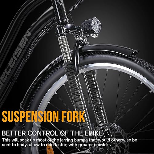 Miniatura 3 de Electric Bikes for Adults, 1000W Peak Electric City Cruiser 25Mph Step-Thru Electric Bicycle, 48V 696Wh36V 450Wh Removable Battery, 26" Ebikes for