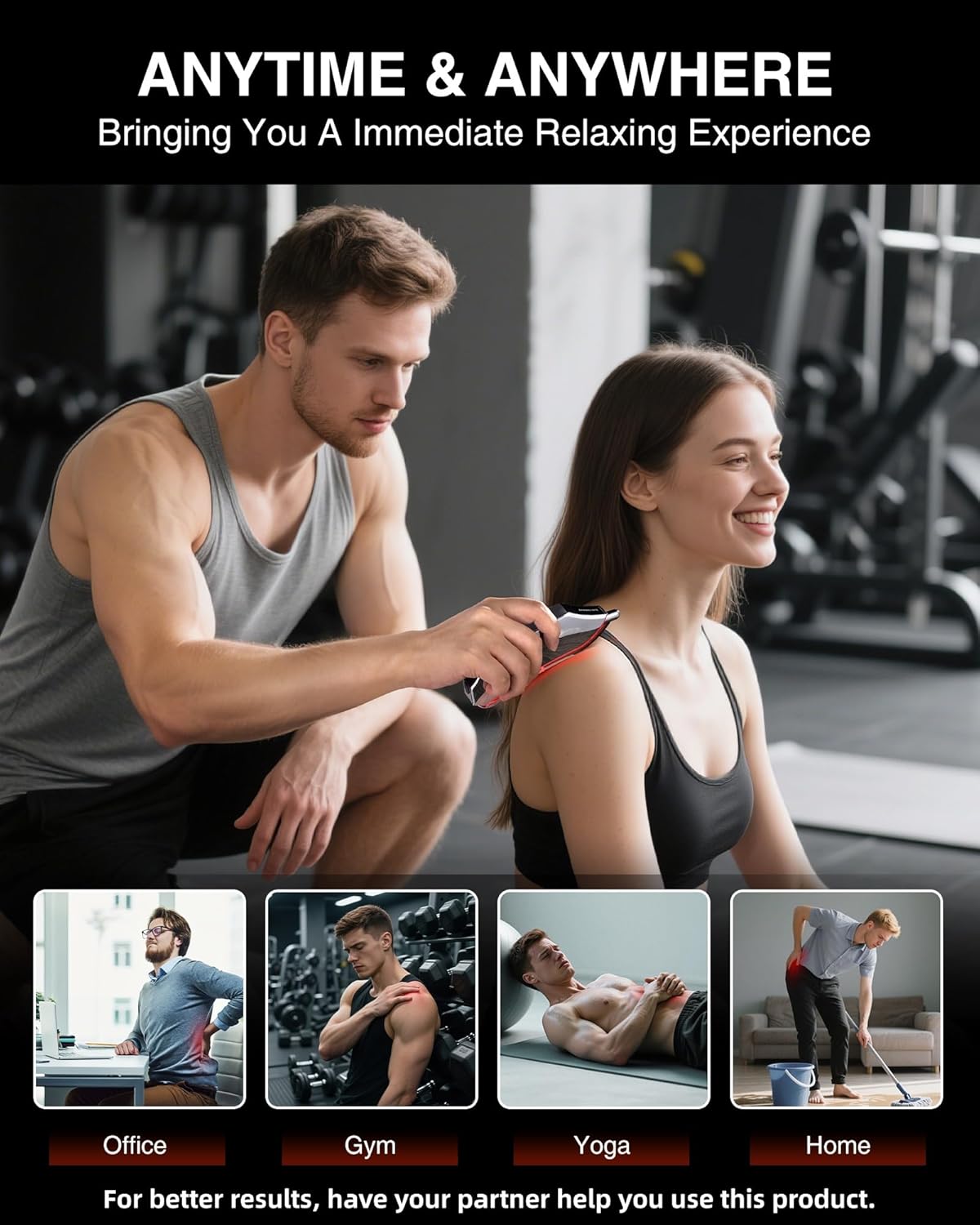 kensen Heated Muscle Scraper Tool - Electric Fascial Knife for Deep Tissue Massage with Light-Care 4 Modes 3 Heating 3 Vibration Levels Soothing Whole Body Gua Sha Tool Gift for Athletes Workers - Image 8