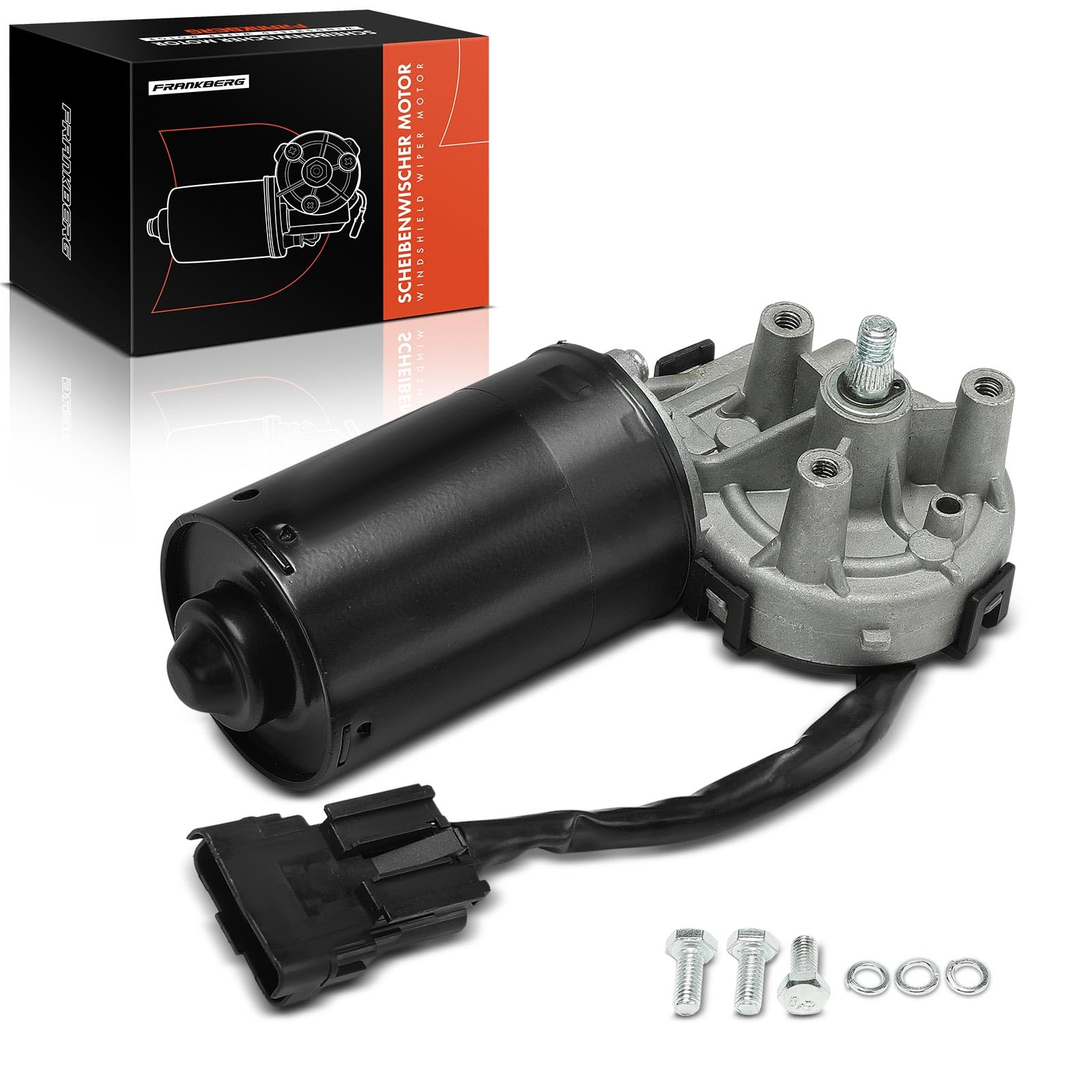 Frankberg Motore Tergicristallo Anteriore Compatibile con Clio II BB CB 1.2L-3.0L 1998-2016 Clio II Furgone/Compatto SB0/1/2 1.5L 2001-2025 Thalia I LB Replace# 7701056719