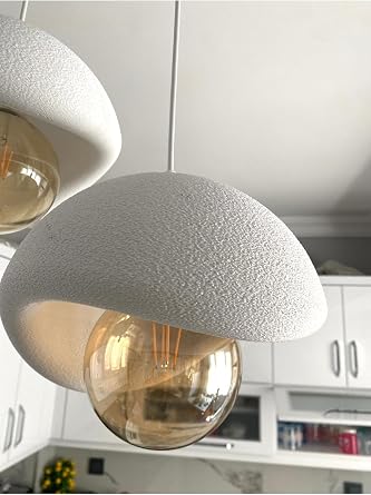 Beton Görünümlü Modern Şık İskandinav Tarz 2 Başlı Avize (25cm) (RUSTİK AMPUL HEDİYELİ) NESTVİBE