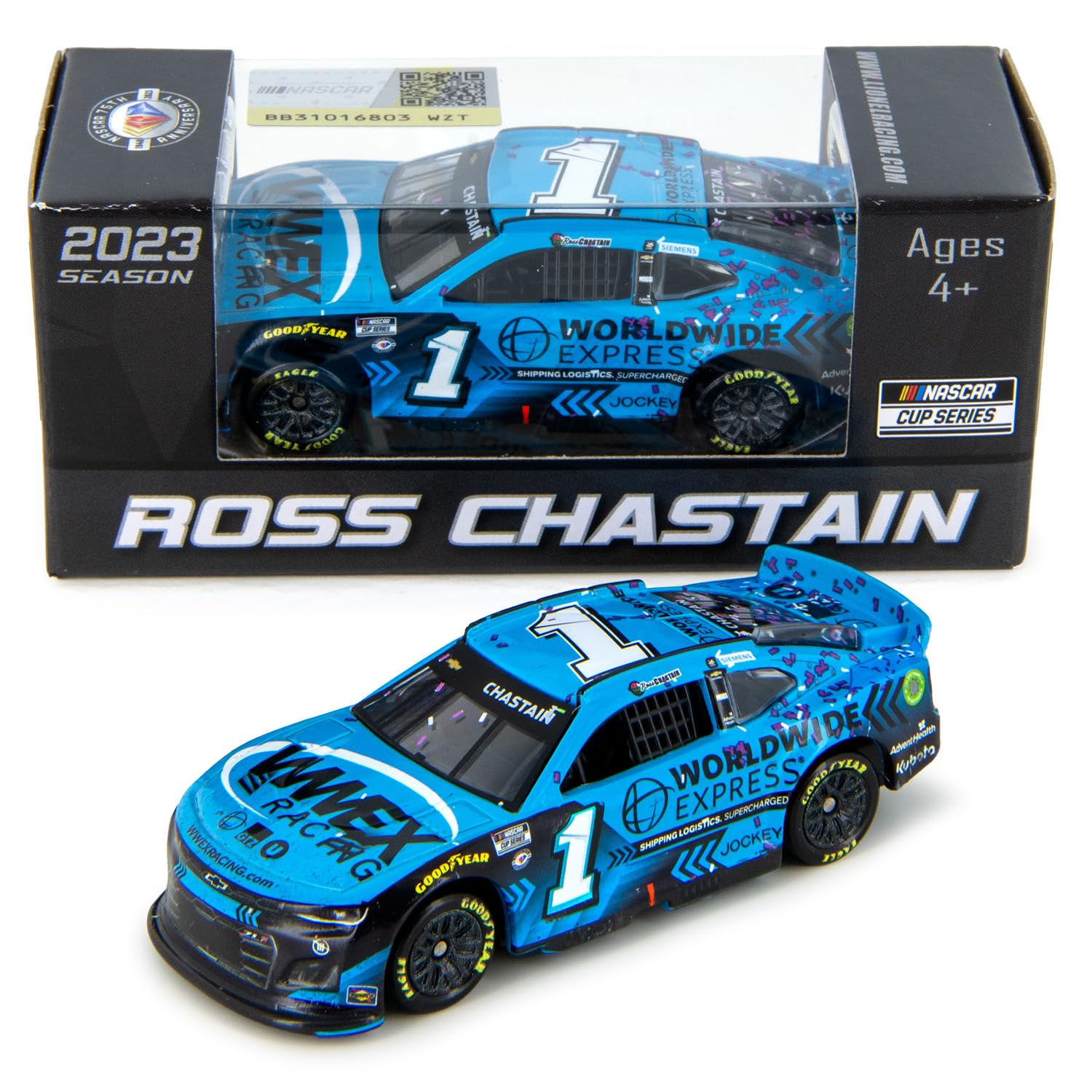 Lionel Racing Ross Chastain 2023 Nashville Raced Version Diecast Car 1:64 Scale