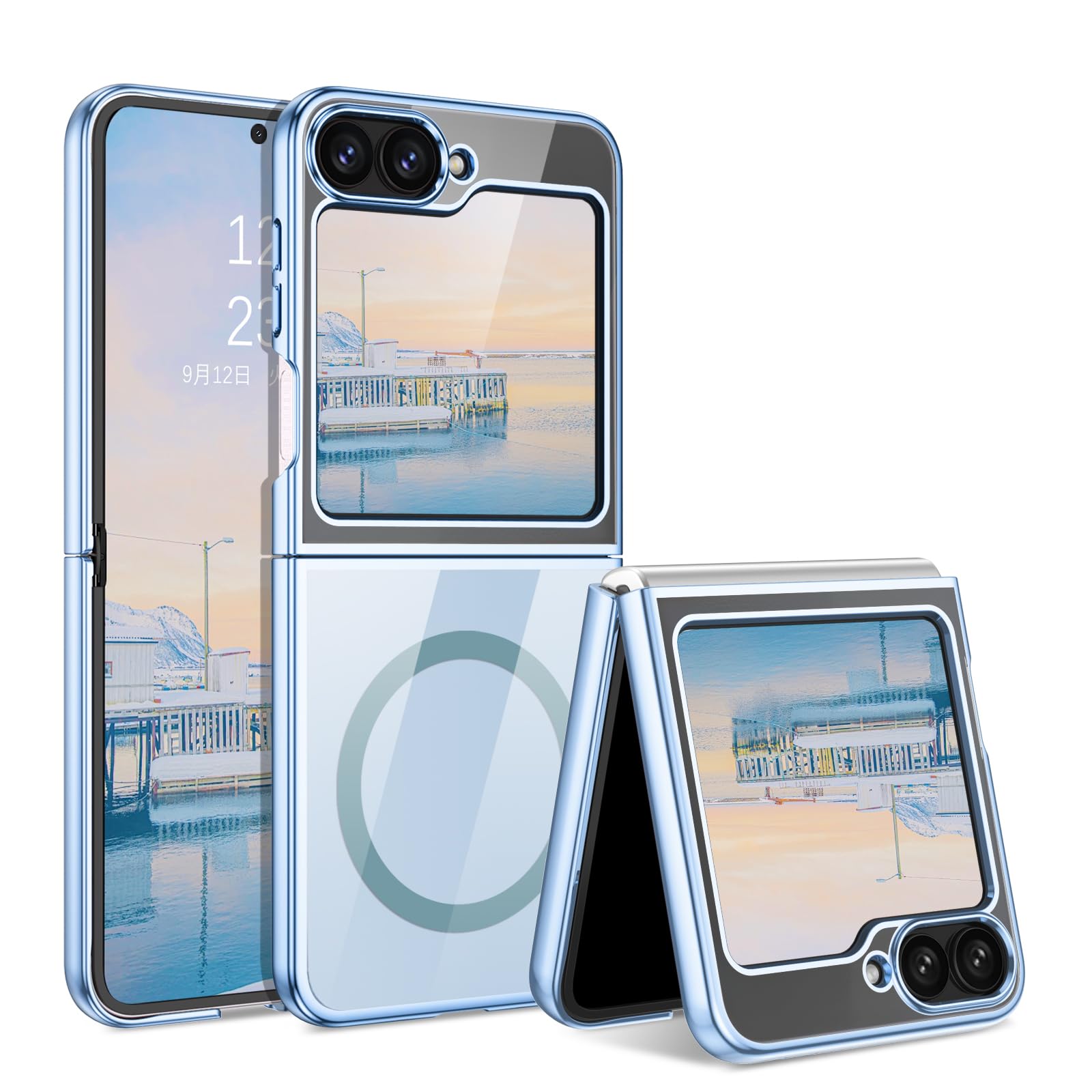 透明ケース付きスマートフォン Amazon.co.jp: VENINGO Galaxy Z Flip6 ケース 6.7インチ クリアバック