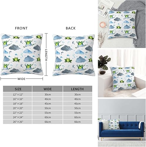 Miniatura 5 de YIPOCH Small Frogs- Throw Pillow Covers 12"x12" Throw Pillow Cushion Cases Decoration for Couch Sofa Pillow Covers fundas para cojines de sala Cute