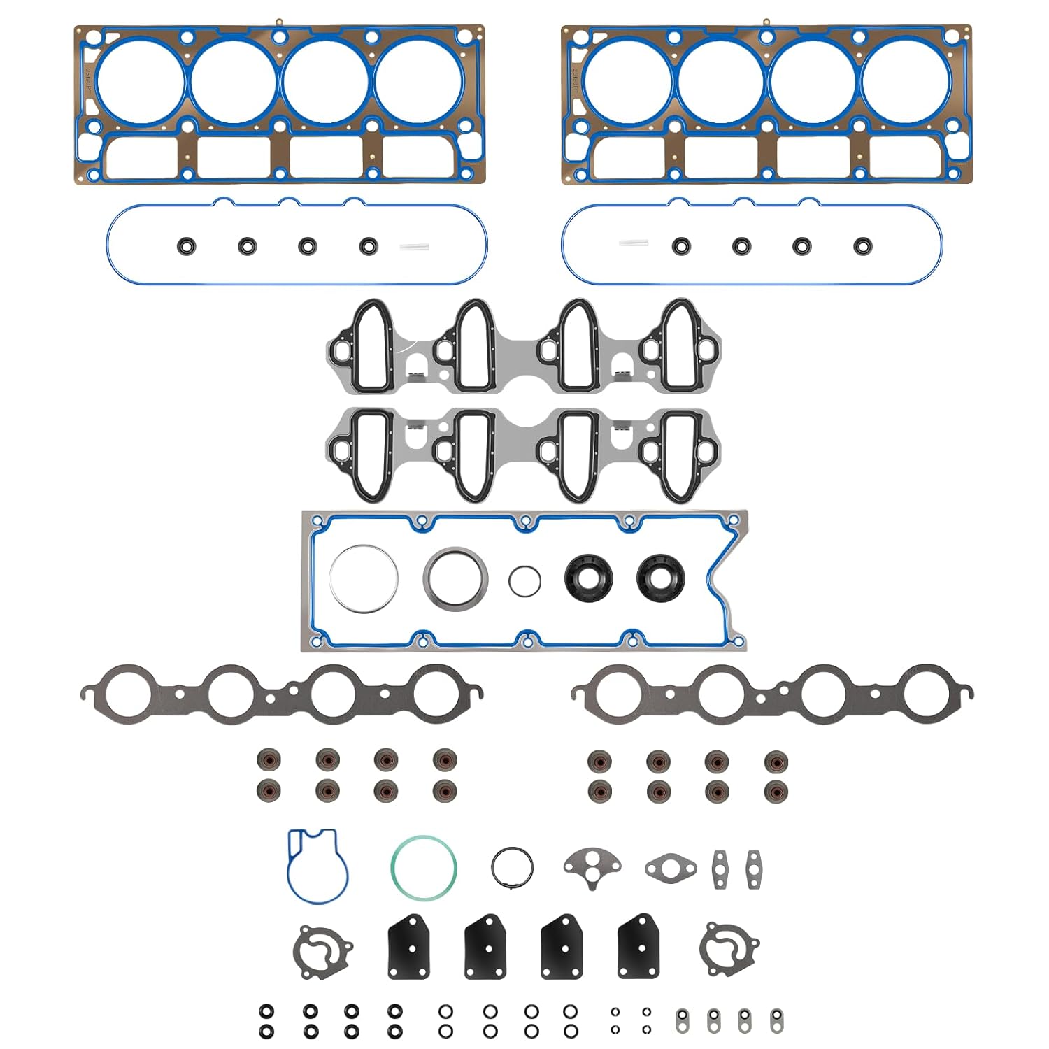 HS 26191 PT-1 Engine Cylinder Head Gasket Set Intake Manifold Gaskets Superior Seal Replacement for Chevrolet GMC Buick Rainier 4.8L 5.3L V8 Engine HS26191PT-1