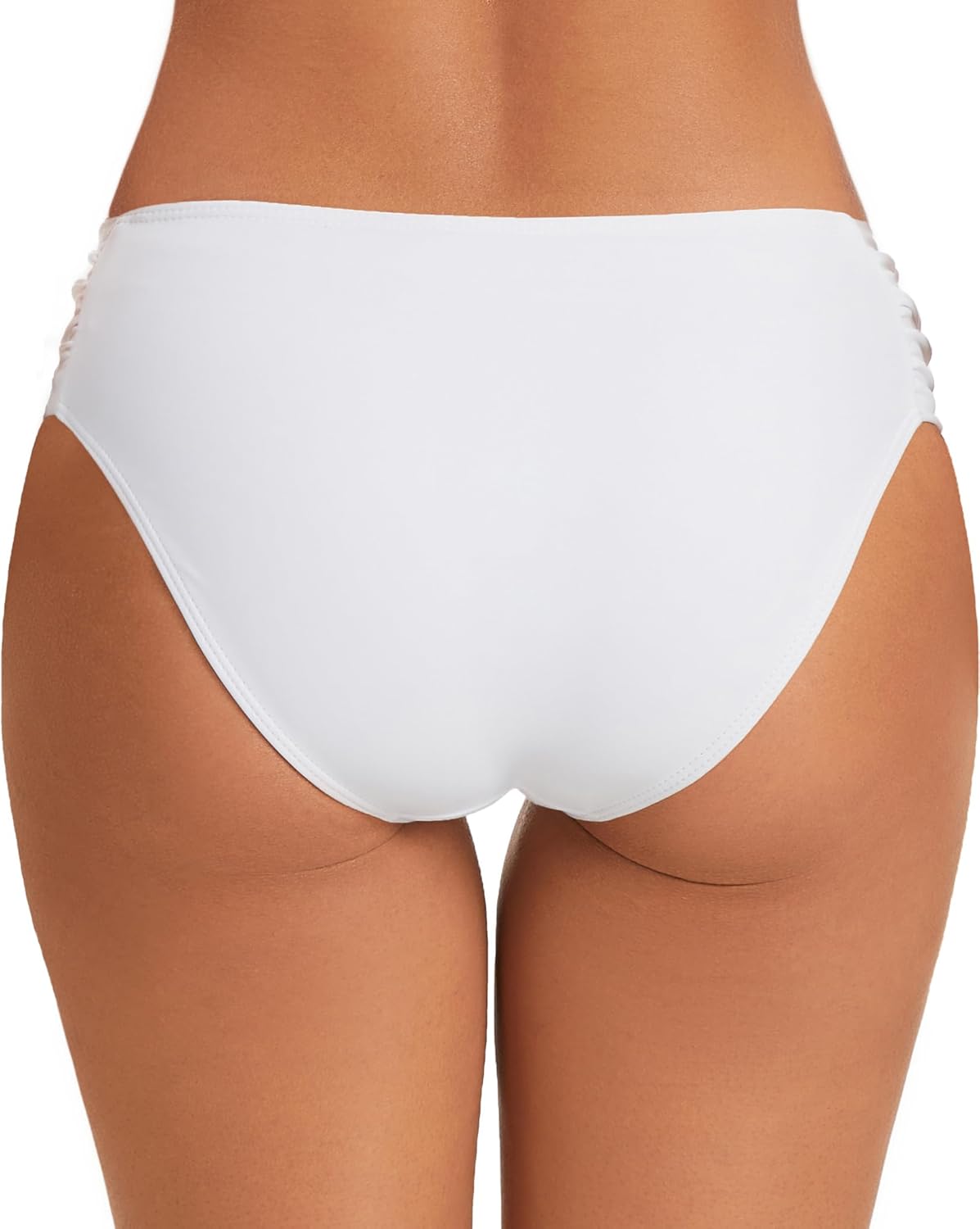 Women's Bathing Suit Bottoms Full Coverage Ruched Bikini Tankini Bottom Swimsuit Brief