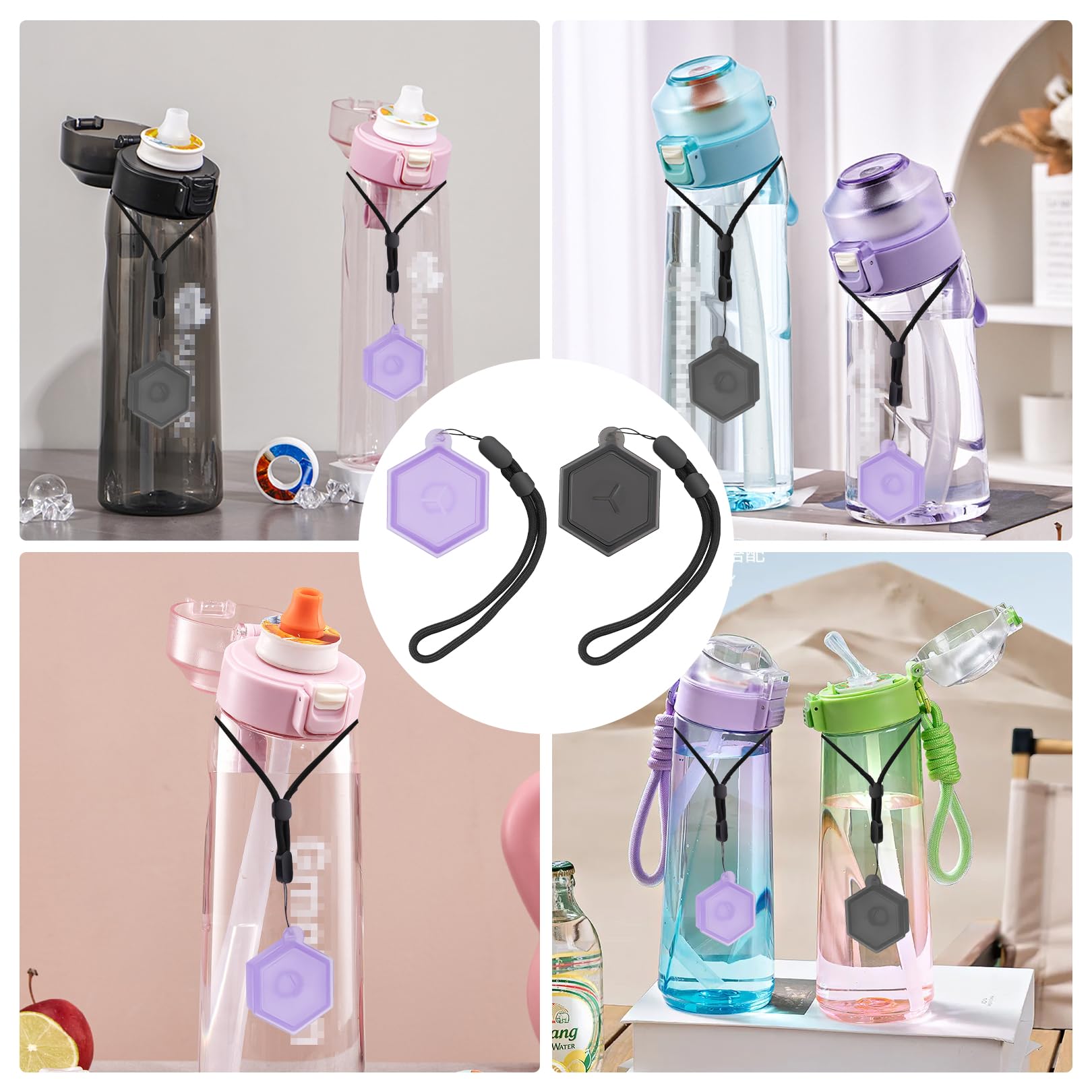 Air Pods, contenitore per bottiglie Air-Up, per pod profumati, pod case, contenitore per pod di aromi, contenitore per sapori, senza BPA, conservazione sicura