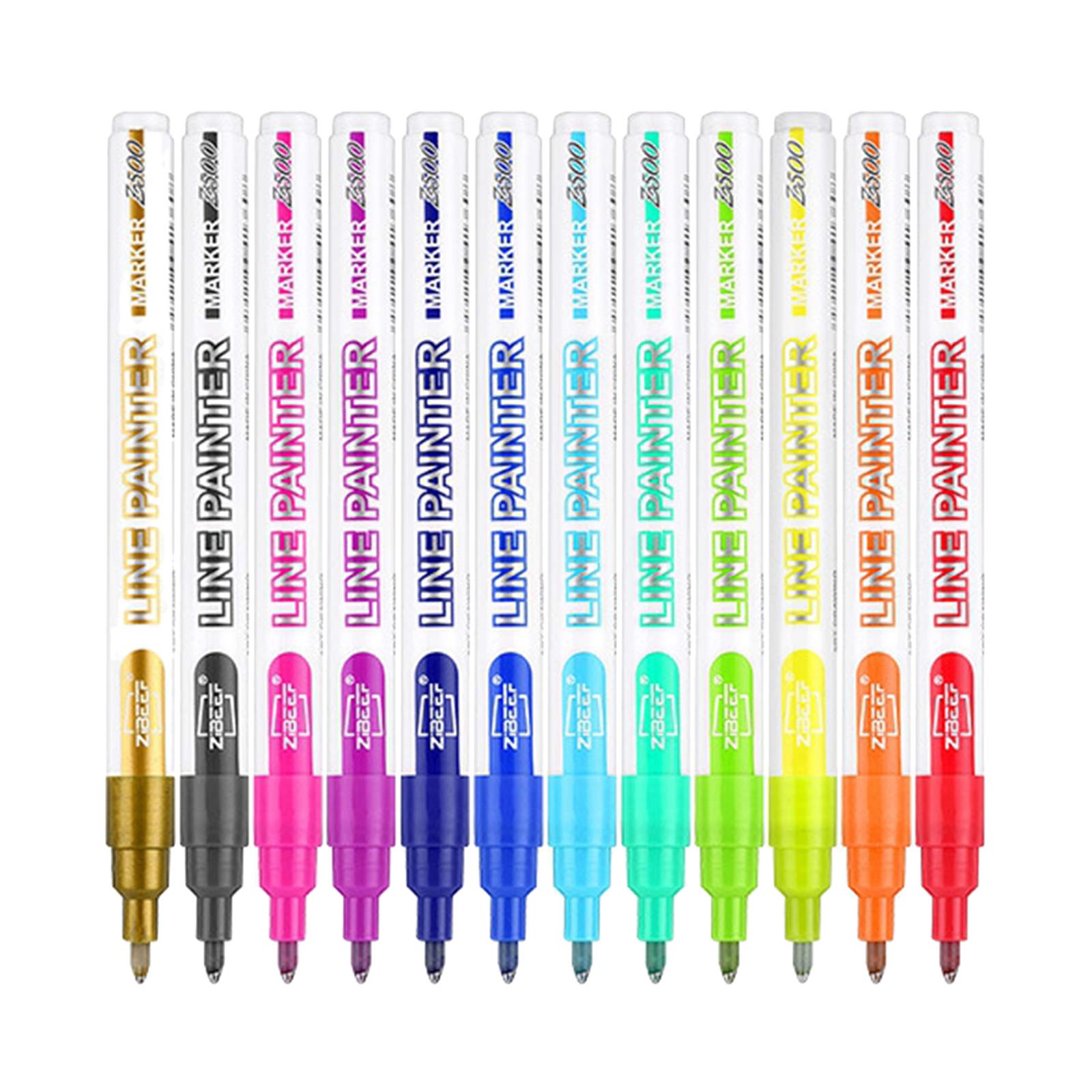 5 set 8/12 colori metallizzati pennarelli glitter scrittura Doodle Dazzle Pen Mark 12 colori